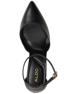 Women's Jan Pointed-Toe Ankle-Strap Block-Heel Pumps