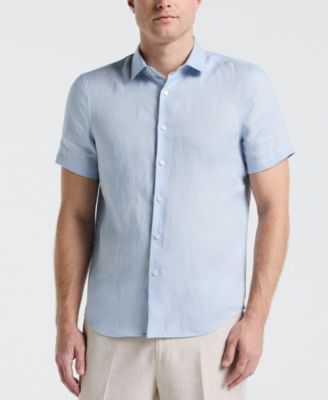 Perry Ellis - Men's Solid Linen Shirt