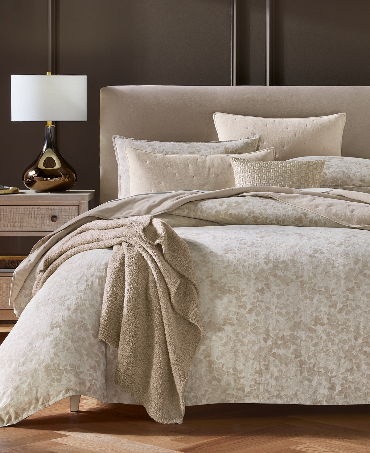 HOTEL COLLECTION FOGLIA COMFORTER SET, FULL/QUEEN, EXCLUSIVELY AT MACY'S 