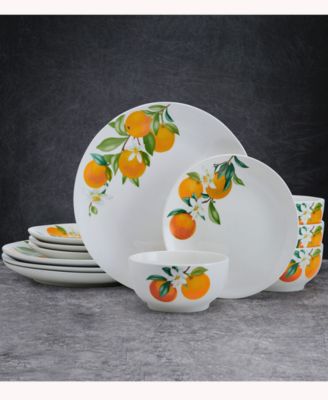Oranges 12 Pc. Dinnerware Set, Service for 4