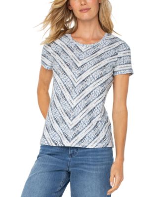 Petite Short-Sleeve Scoop-Neck Knit Top