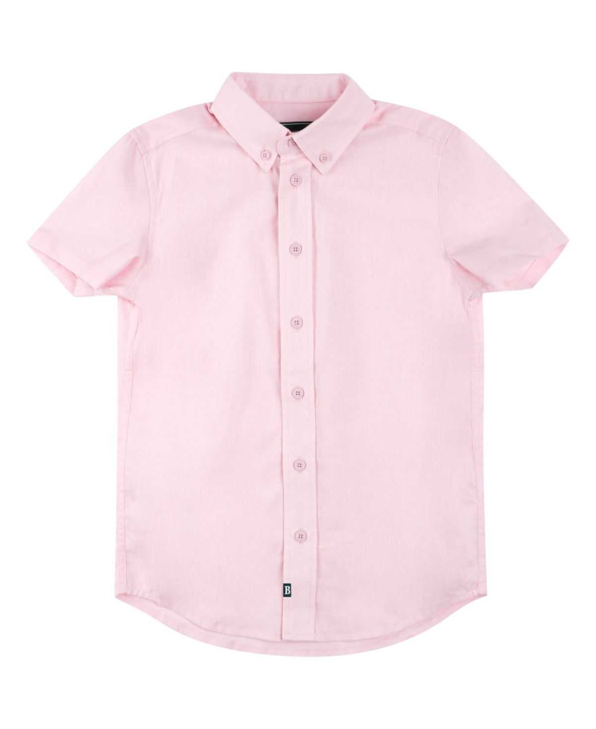 Brooks Brothers Big Boys Short Sleeve Button Up Shirt In Light Pink