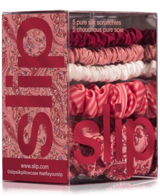 5-Pc. Pure Silk Assorted Scrunchies Set