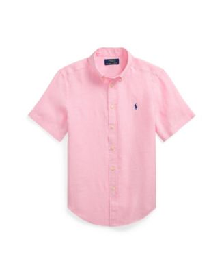 Big Boys Linen Short Sleeve Shirt
