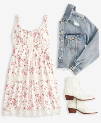 Celebrity Pink Planet Heart Mini Dress  Denim Jacket In Clap Track