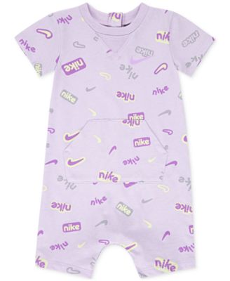 Nike - Baby Printed Jersey Short-Sleeve Coverall