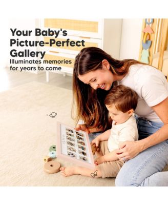 Nova Baby's First Year Photo Frame, 12 Months Newborn Baby Picture Frame, Monthly Birthday Milestone Collage