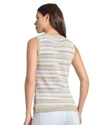 Women's Textured Sleeveless Sweater