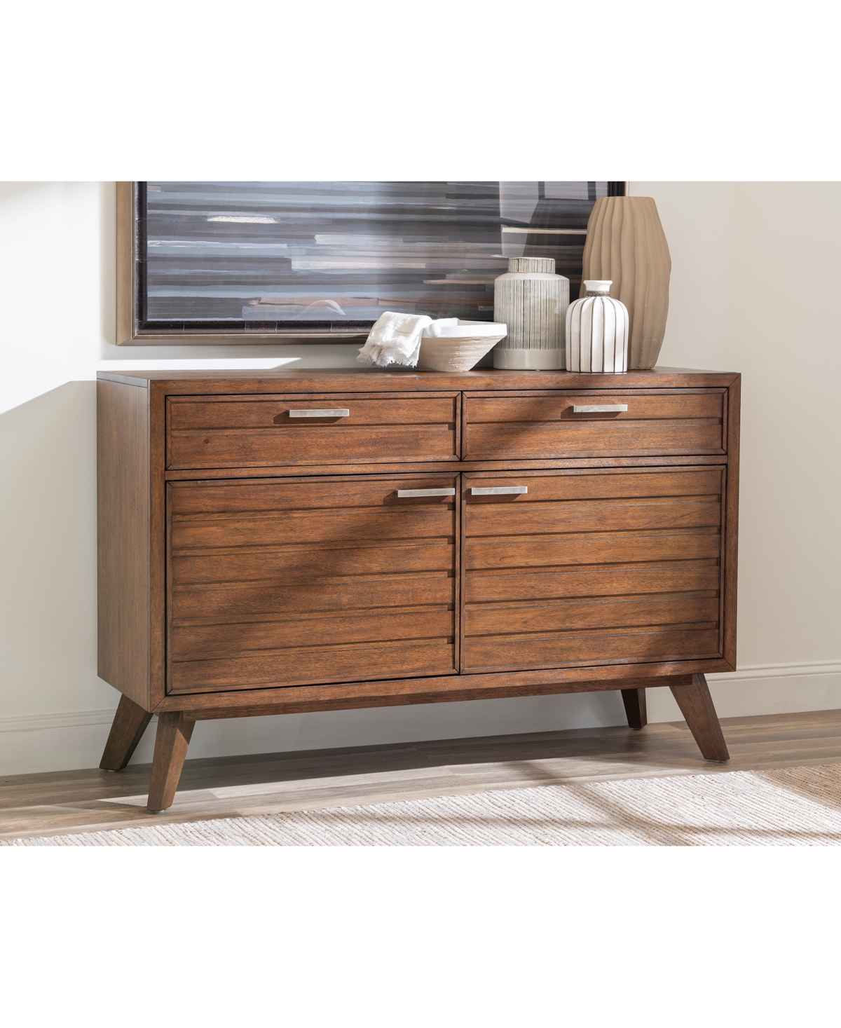 Macy's Greystone Ii Credenza In Brown