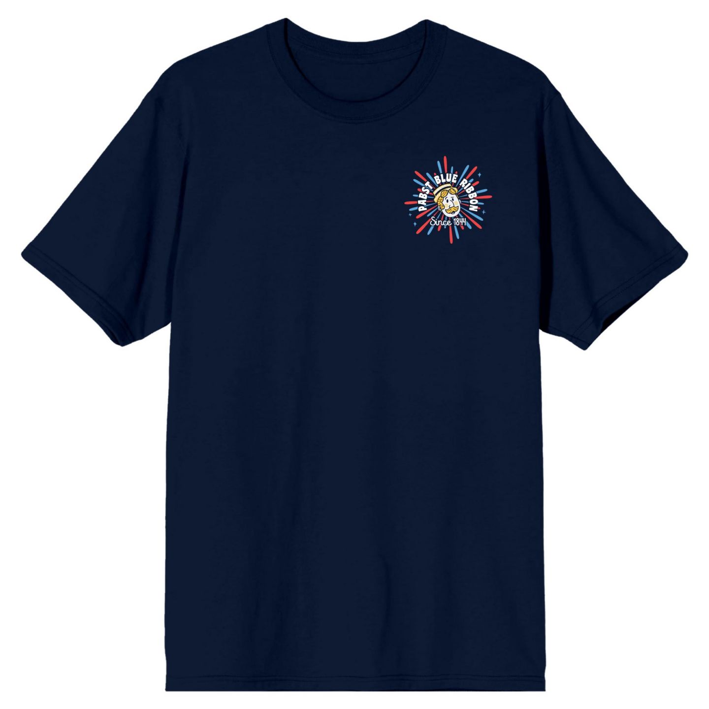 Мужская футболка Pabst Blue Ribbon Since 1844 Navy Blue Short Sleeve, цвет: Синий — фото 4