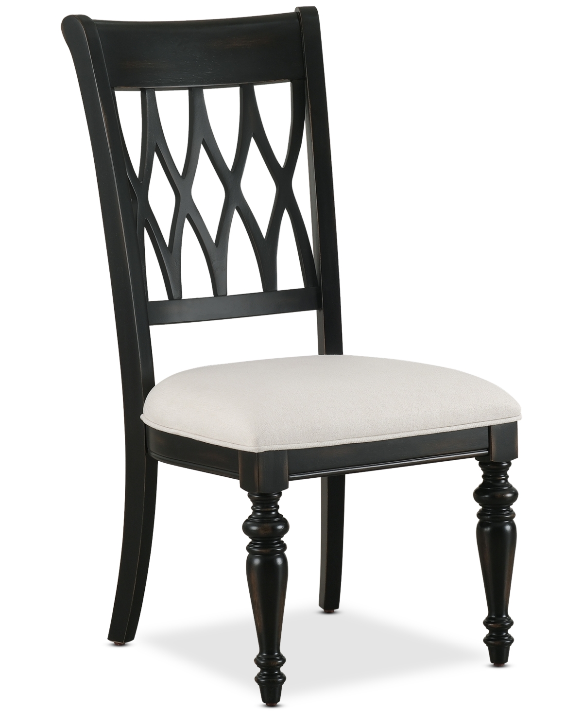 Macy's Daria Side Chair, Created For  In Black