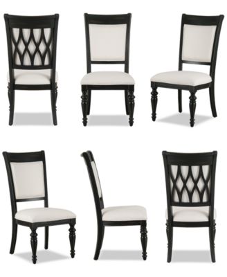 Daria 6-Pc. Upholstered Back Side Chair Set, Created for Macy's