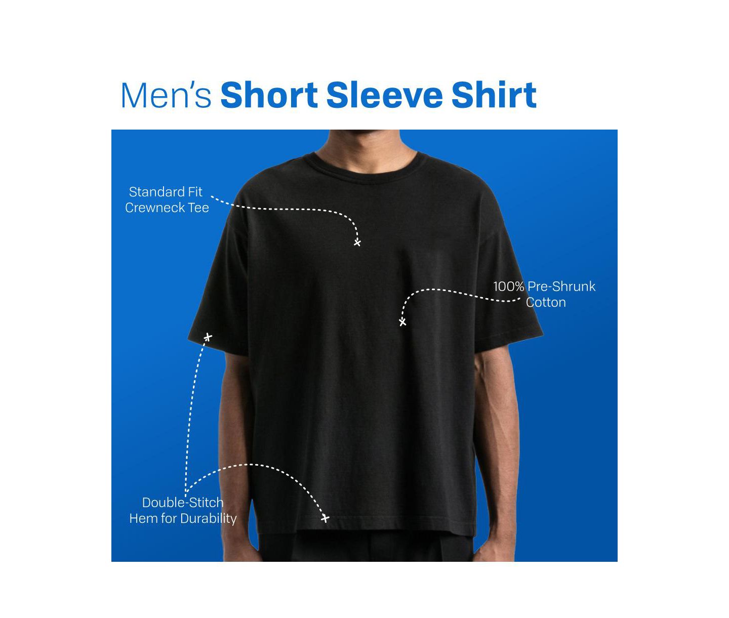 Мужская футболка Clueless Big & Tall Bioworld Short Sleeve T-Shirt Tee - 6XL, цвет: Чёрный — фото 4
