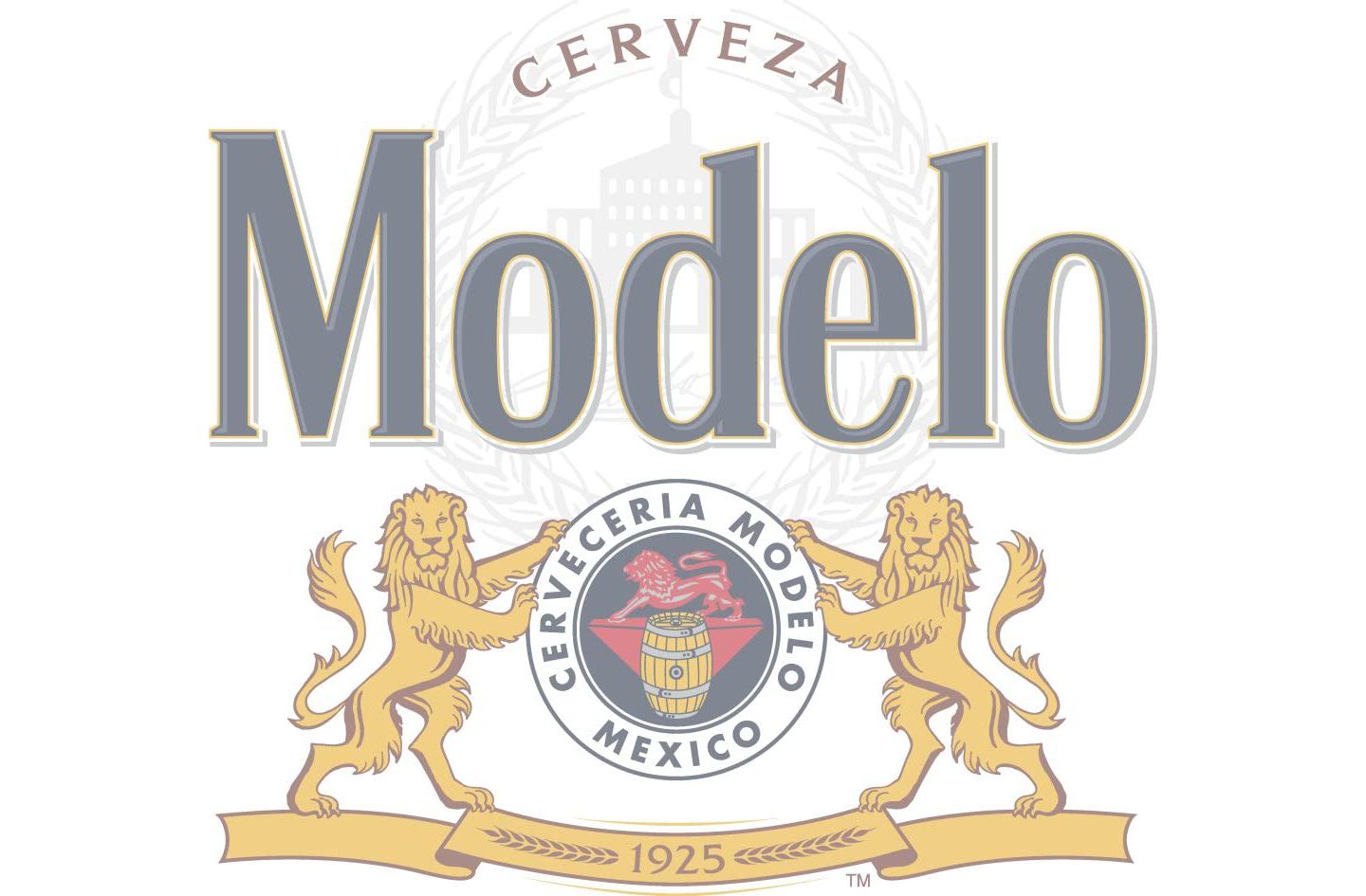 Мужская футболка Modelo Beer Logo Crest Charcoal Heather Graphic Tee-Small, цвет: Угольный — фото 4