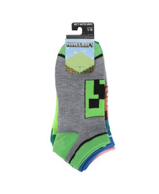 Women's Character Heads 5-Pair Ankle Socks