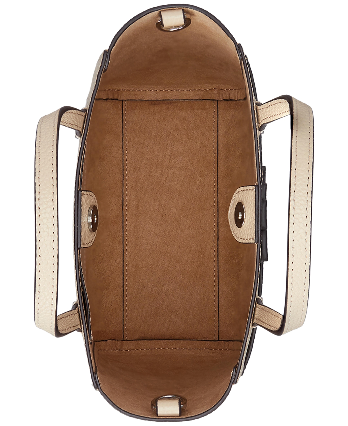 Ralph Lauren Pebbled Leather Small Cameryn Tote Bag In Sand Dune