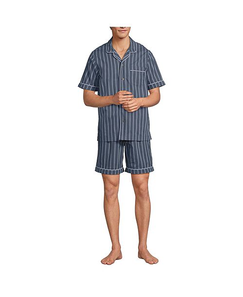 alfani Lands' End Men's Short Sleeve Essential Pajama Set Men's Fashion & Accessories