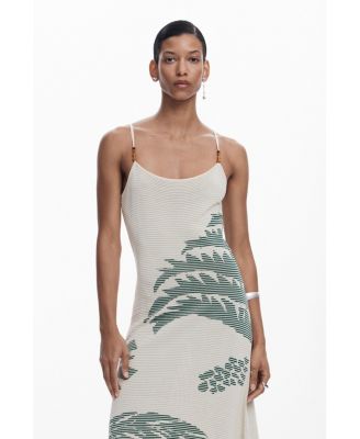 Women's Palm texture dress