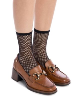 Carmela Leather Collection Women's Heeled Moccasins by Xti