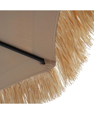 10 Ft. Outdoor Double Top Hawaiian Style Thatch Umbrella