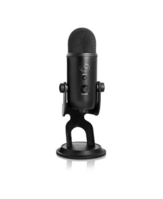 Yeti USB Microphone (Blackout) with Boom Arm & Mount Bundle