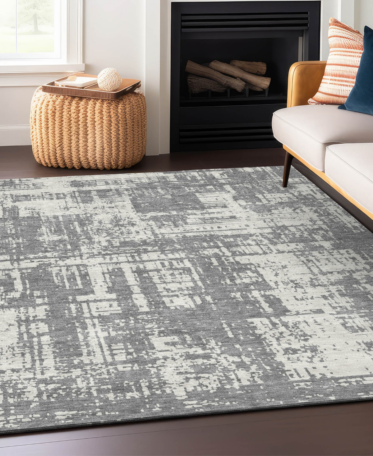 Addison Chantille Acn895 8'x10' Area Rug In Gray