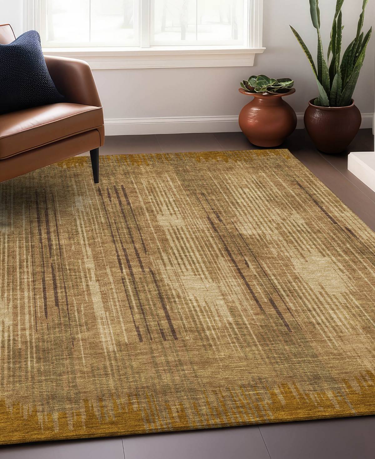 Addison Chantille Acn893 5'x7'6" Area Rug In Copper