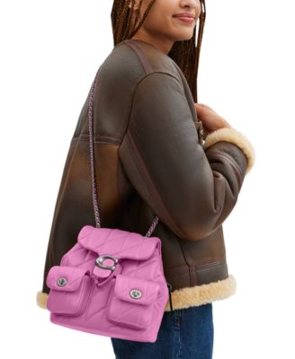 Quilted Tabby Small Leather Backpack 