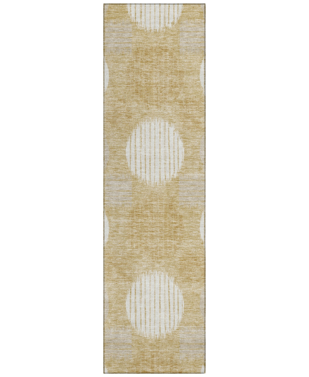 Addison Chantille Acn900 2'3"x7'6" Runner Area Rug In Gold