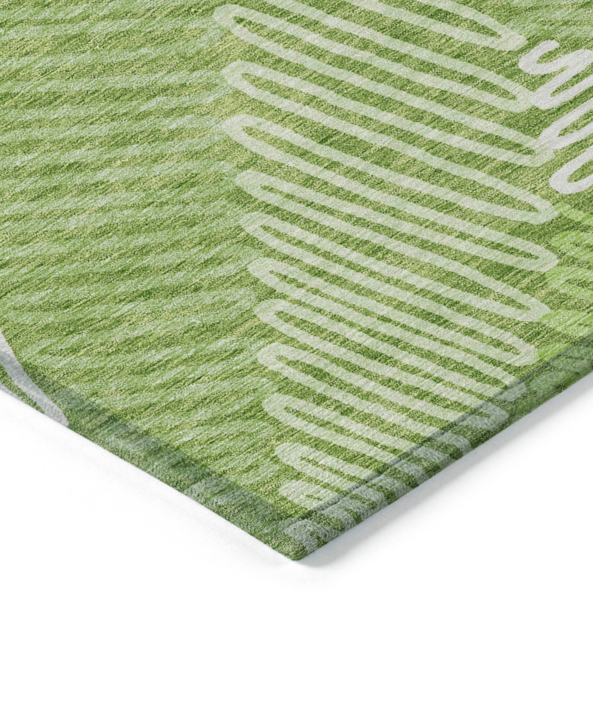 Shop Addison Chantille Machine Washable Acn904 10'x14' Area Rug In Lime