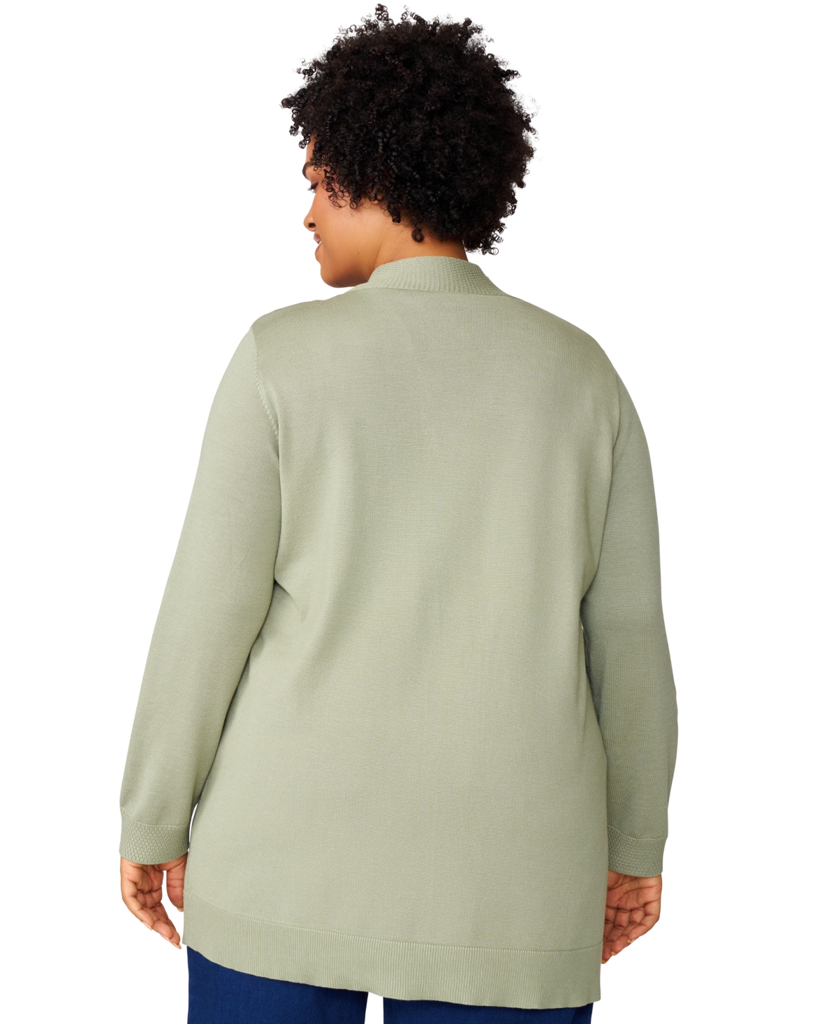 Melissa Paige Plus Size Open-Front Cardigan Sweater, Exclusively at Macy's