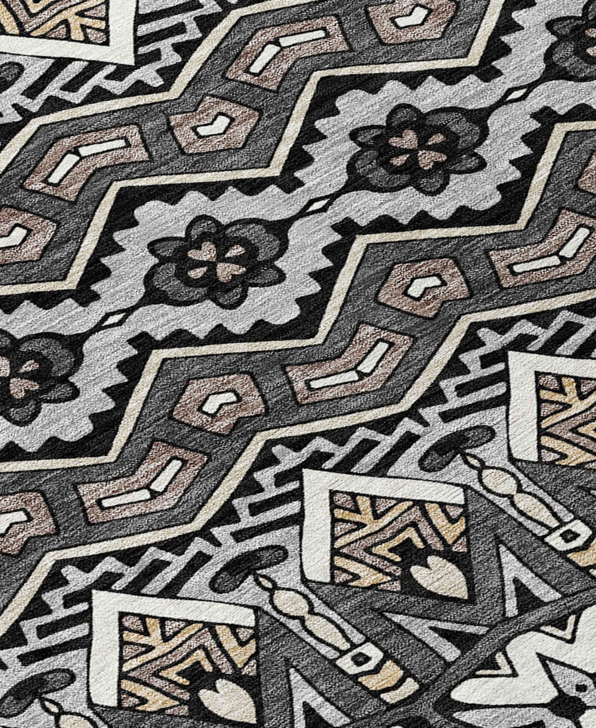 Addison Chantille Acn909 9'x12' Area Rug In Charcoal
