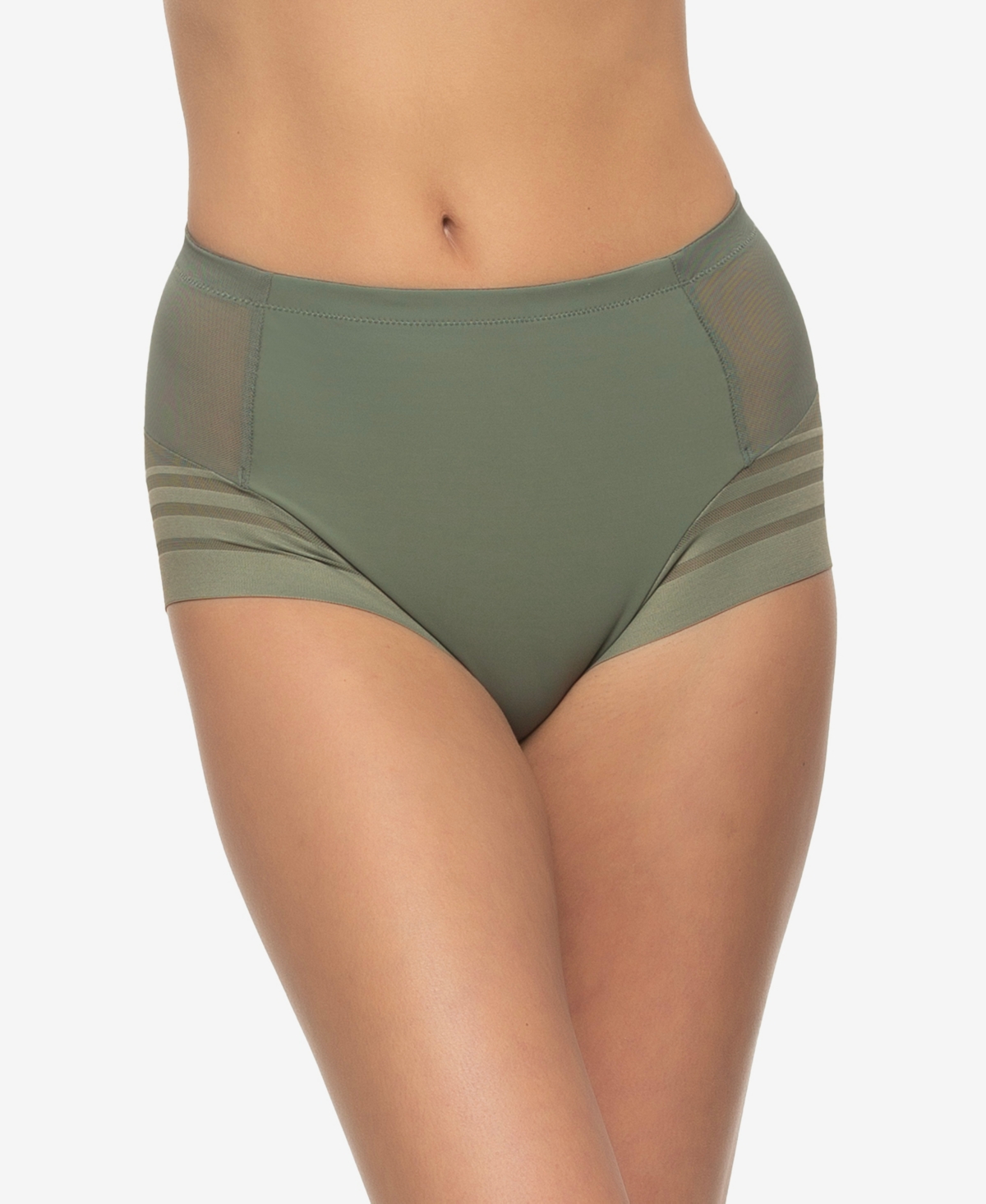 Paramour Women's Marvelous Seamless Side-smoothing Panty In Green