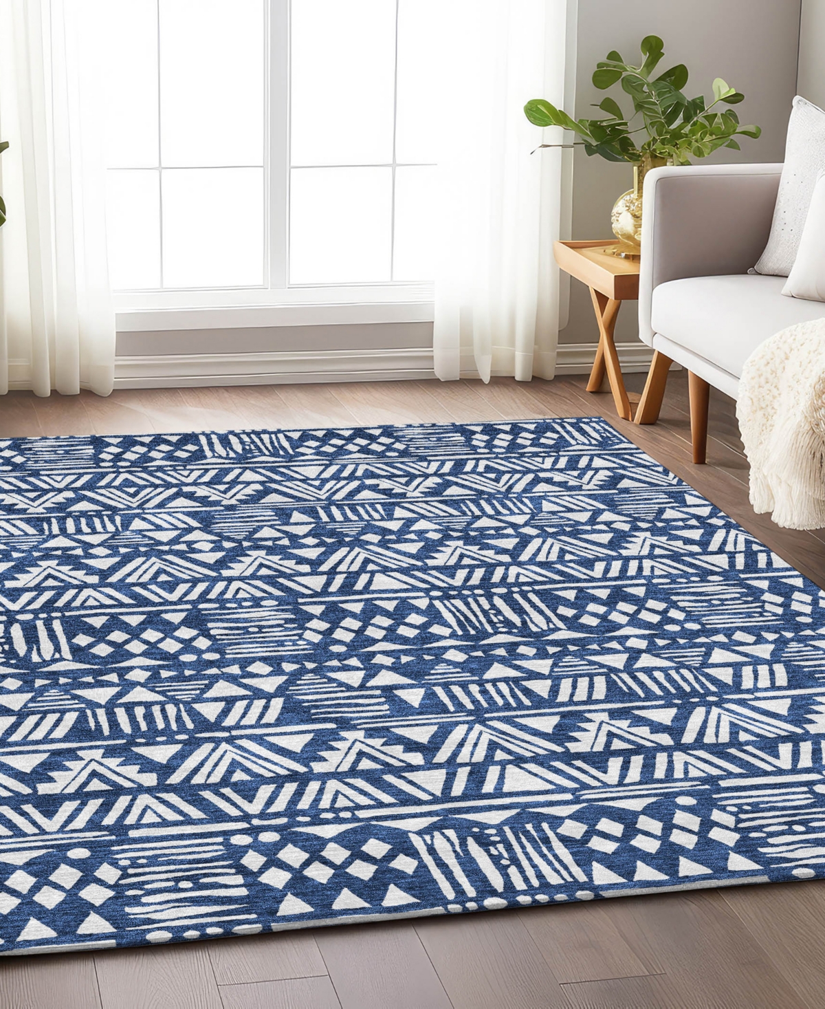 Addison Chantille Acn907 2'6"x3'10" Area Rug In Navy