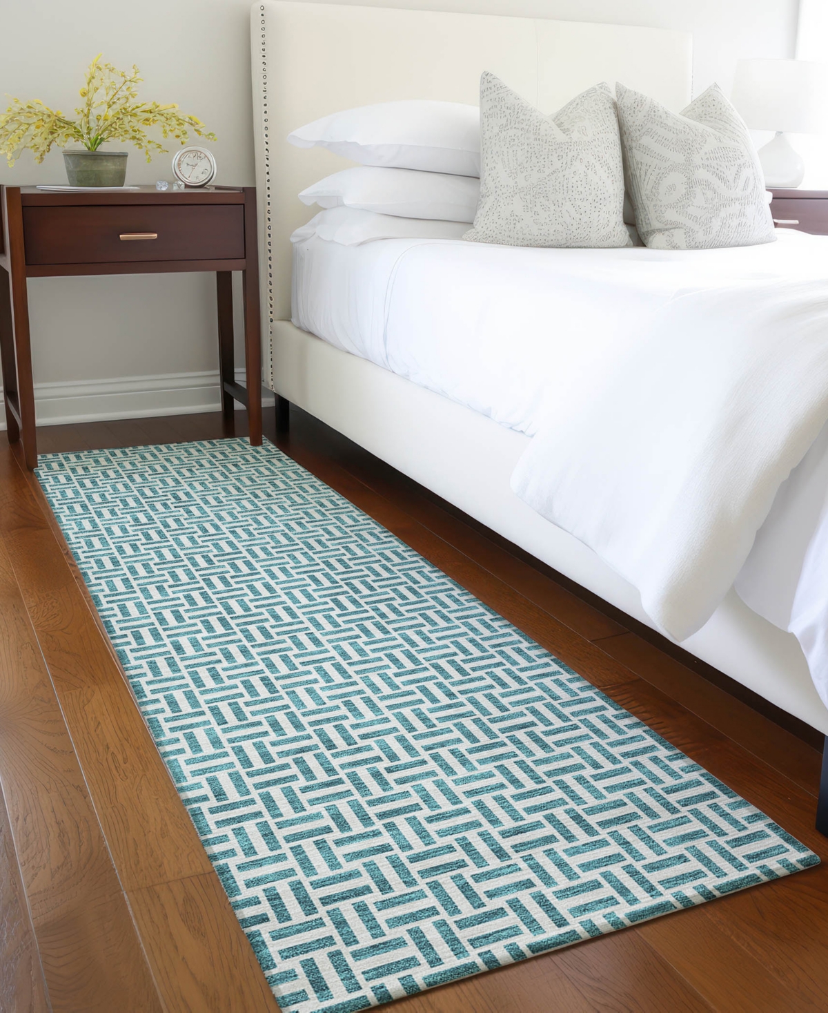 Addison Chantille Acn911 2'3"x7'6" Runner Area Rug In Teal