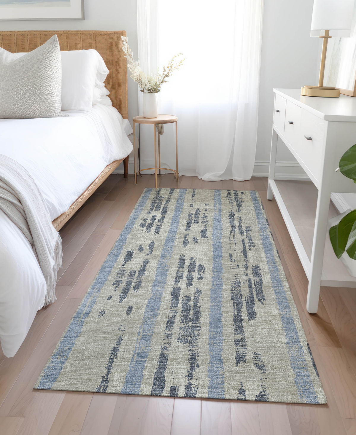 Addison Chantille Acn892 2'3"x7'6" Runner Area Rug In Taupe