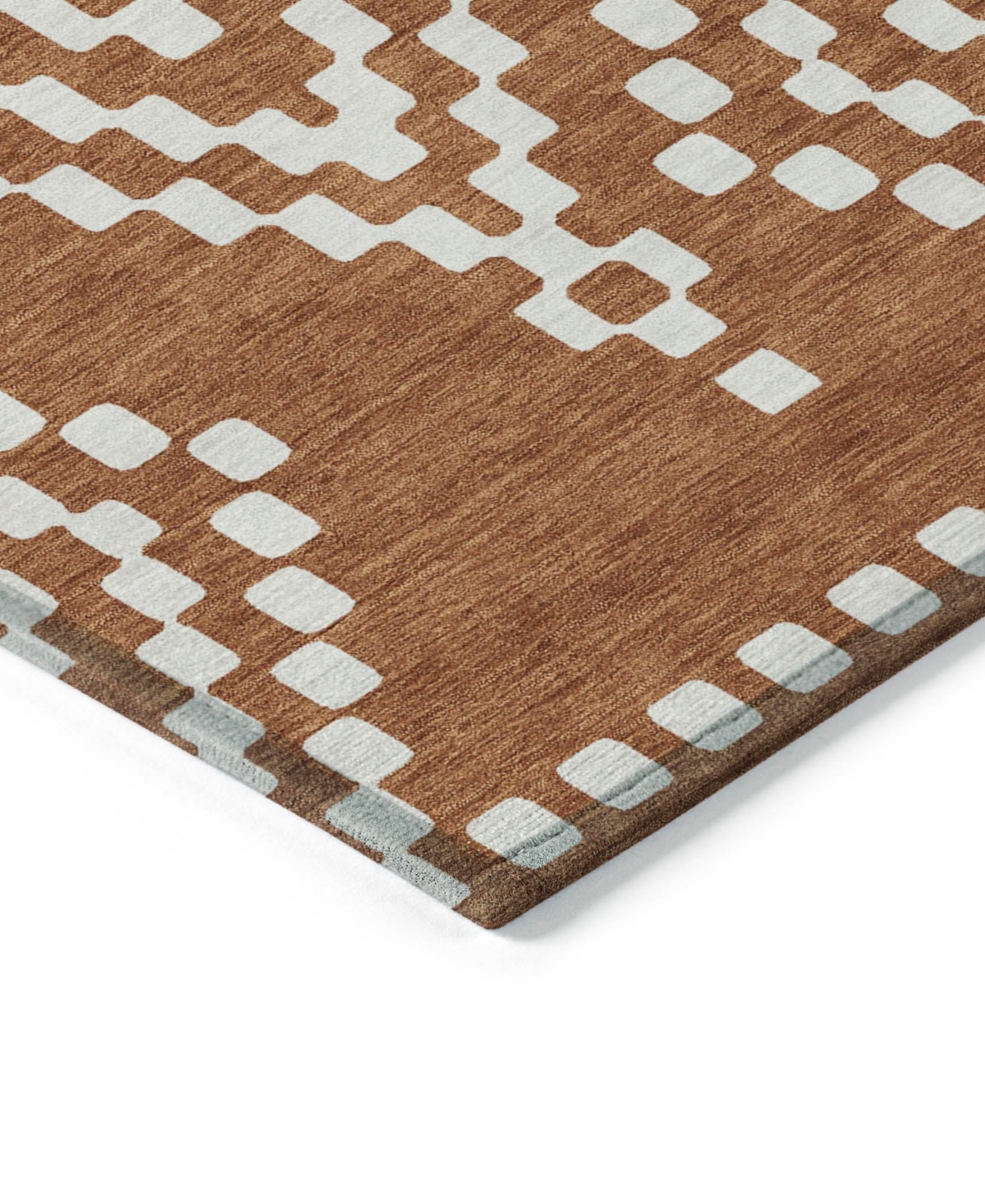 Addison Chantille Acn891 5'x7'6 Area Rug In Terracotta
