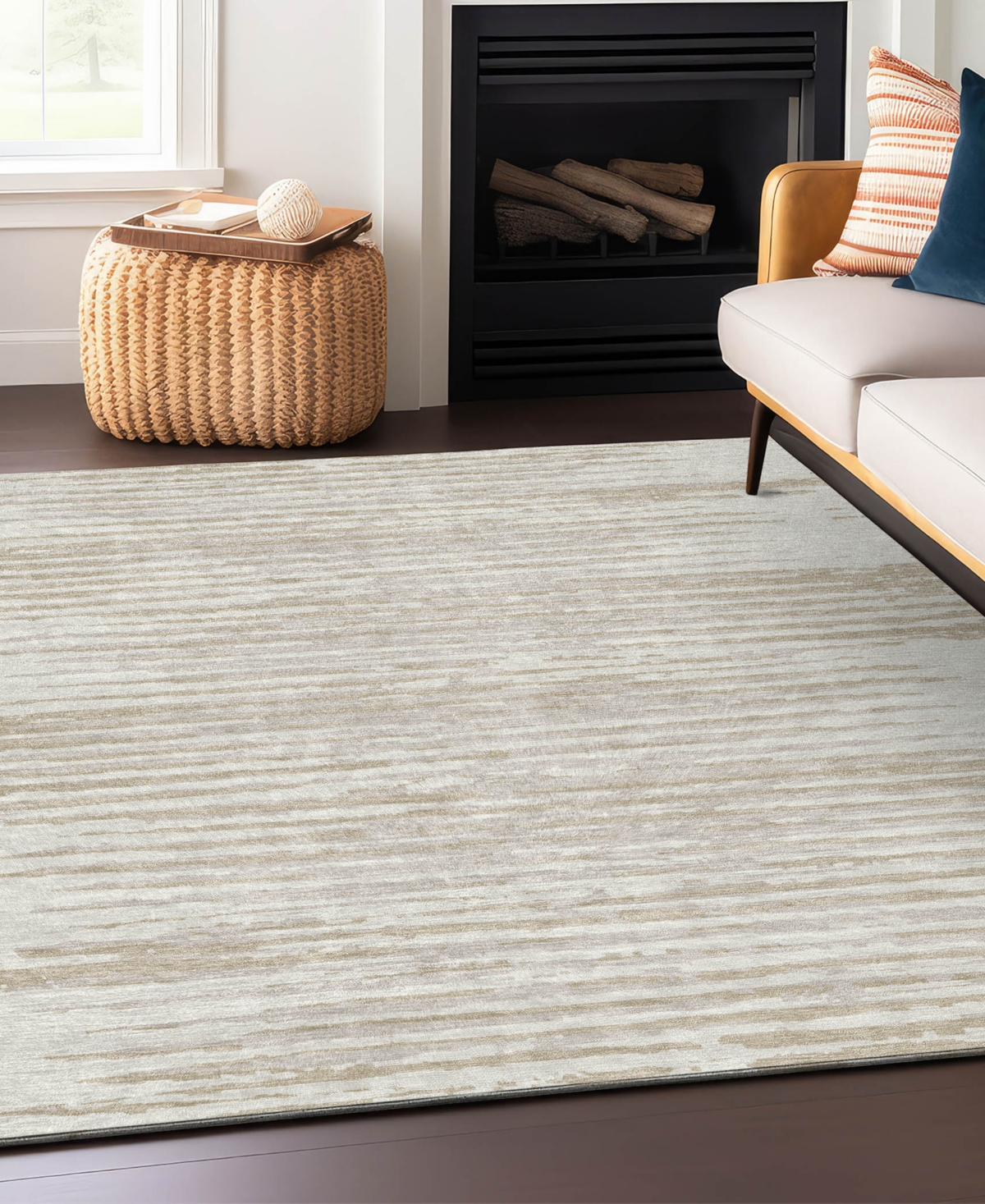 Addison Chantille Acn888 9'x12' Area Rug In Ivory