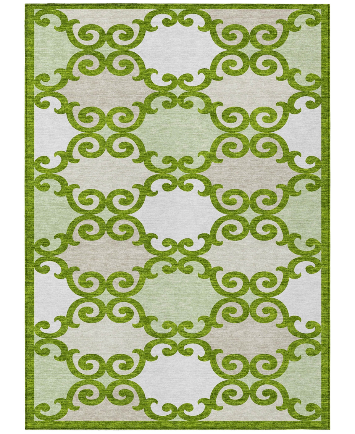 Addison Chantille Acn883 3'x5' Area Rug In Lime