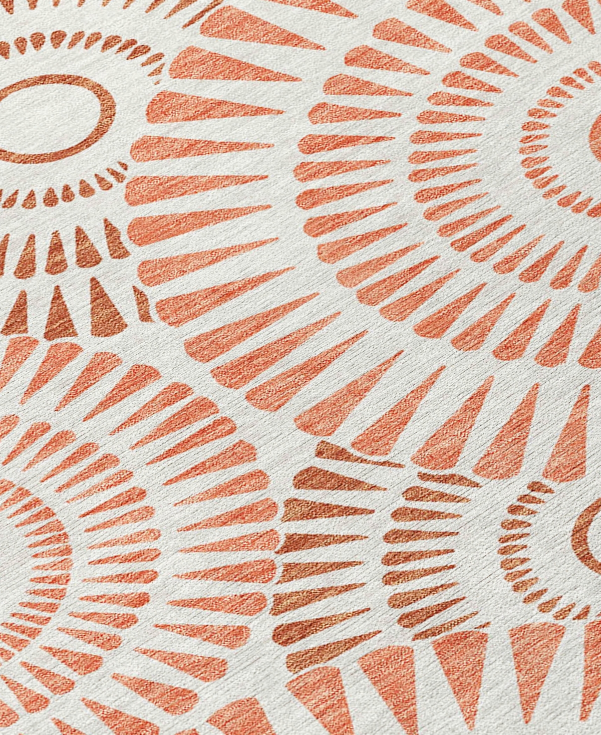 Addison Chantille Acn877 8'x10' Area Rug In Coral
