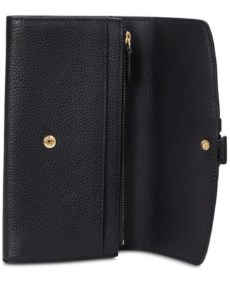 折りたたみ財布 Lauren Ralph Lauren Pebbled Small Cameryn Flap Wallet Pebbled Small Cameryn Flap Wallet