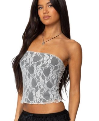 Womens Allison Lace Tube Top