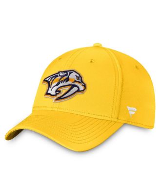 Fanatics - Men's Gold Nashville Predators Core Primary Logo Flex Hat