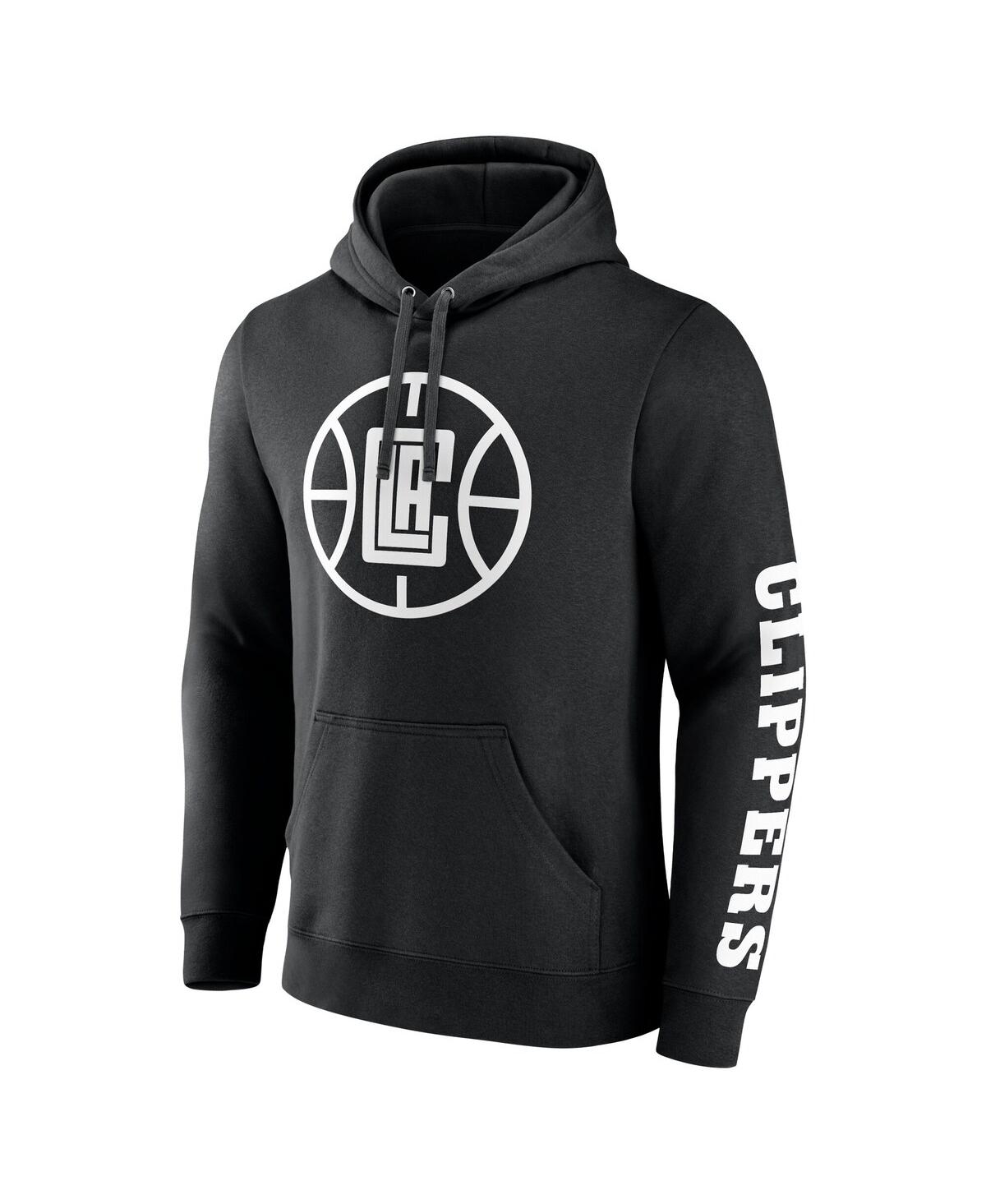 Fanatics Men's Black La Clippers Put Me In Coach Fleece Pullover Hoodie In Black