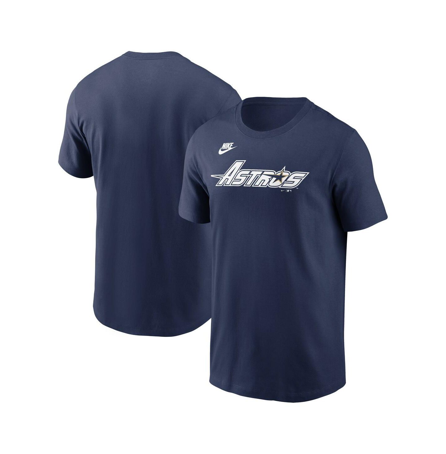 Мужская футболка Nike Navy Houston Astros Cooperstown Wordmark — фото 1