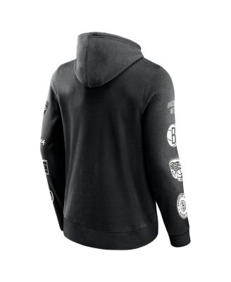 Men's Black Brooklyn Nets Home Court Pullover Hoodie