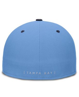 Men's Light Blue/Navy Tampa Bay Rays True Primetime Two-Tone Performance Fitted Hat