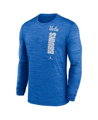 Men's Blue UCLA Bruins 2024 Sideline Velocity Performance Long Sleeve T-Shirt
