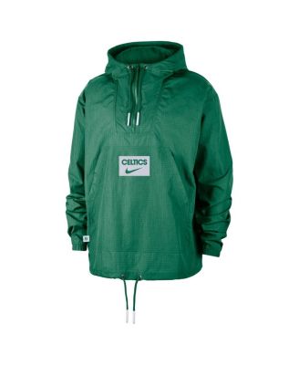 Men's&nbsp;Green Boston Celtics Courtside Premium Club Anorak Quarter-Zip Pullover Hoodie