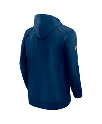 Men's Deep Sea Blue Seattle Kraken Authentic Pro Rink Fleece Pullover Hoodie
